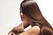 Woman with smooth hair. High quality image.
