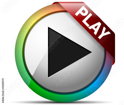 Vector: Play button Play button