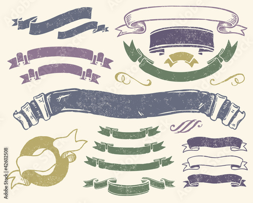 Vector: Ribbons set Ribbons set
