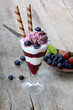 Foto: Waldbeereis mit Joghurt Waldbeereis mit Joghurt