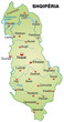 Landkarte von Albanien