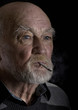 Photo: Ill old man smoking Ill old man smoking