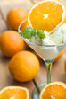Orangen mit Eis
