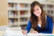 Beautiful female student