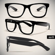 glasses vector set
