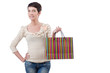 Girl after the shopping spree