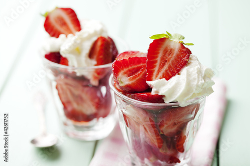 Photo: strawberry and cream strawberry and cream