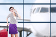 Businesswoman at the airport