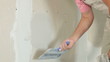 Plastering a Drywall