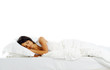 sleeping asian woman