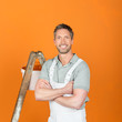 Photo: anstreicher mit leiter anstreicher mit leiter