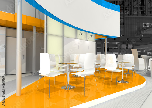 Illustration: exhibition stand interior exhibition stand interior