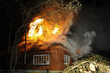 Haus in Flammen