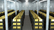 bank vault with gold bars