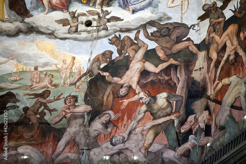 Photo: Florence - Duomo .The Last Judgement. Inside the cupola Florence - Duomo .The Last Judgement. Inside the cupola
