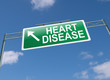 Heart disease concept.