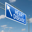 Heart disease concept.