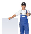 Workman with display