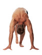 Photo: Muscular young guy getting ready for race Muscular young guy getting ready for race