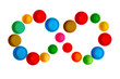 Infinity mark made of bottle cap