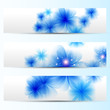 blue banners set, vector illustration.