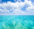 Photo: Belearic islands turquoise sea under blue sky Belearic islands turquoise sea under blue sky