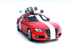The big gift, Luxury car with silver bow