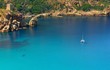 Foto: Voilier dans la baie de porto Voilier dans la baie de porto