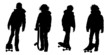 Vector: Skateboarders Skateboarders