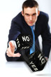 Photo: Flying dices as symbol of risk Flying dices as symbol of risk