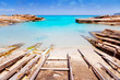 Es Calo de San Agusti port in Formentera island