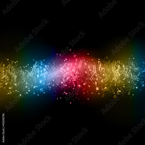 Vektor: Abstract music notes Abstract music notes