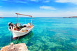 Els Pujols beach in Formentera