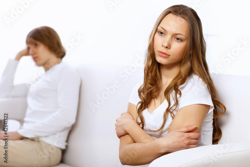 Photo: Young couple in conflict Young couple in conflict