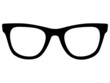 Vektor Nerdbrille von vorne