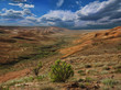 Mountains landscape of the slopes canyon in Ustyurt