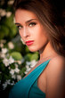 sunset woman portrait