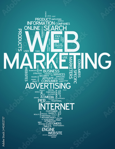 Illustration: Word Cloud "Web Marketing" Word Cloud "Web Marketing"