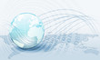 Planet earth and technology background