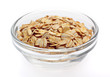 Photo: Wheat flakes in bowl Wheat flakes in bowl