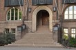 Brown brick house