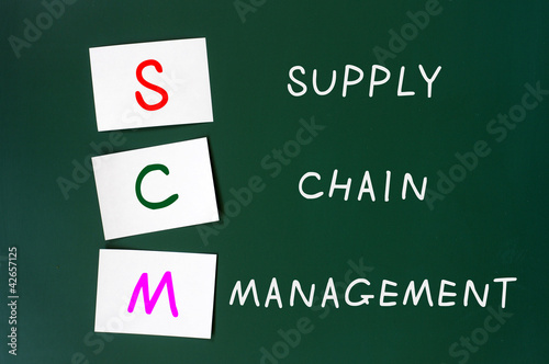 Photo: Acronym of SCM for supply chain management Acronym of SCM for supply chain management