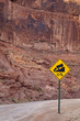 steep road sign