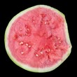 Watermelon, sandía fondo negro.