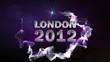 LONDON 2012 Text in Particle (Double Version) Blue - HD1080