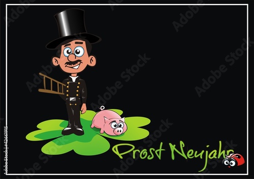 Illustration: Prost Neujahr Prost Neujahr
