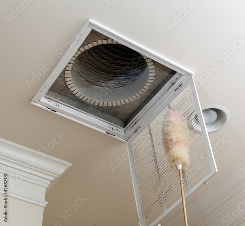 Photo: Dusting vent for air conditioning filter in ceiling Dusting vent for air conditioning filter in ceiling