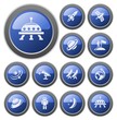 Vector: Space button set Space button set