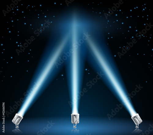 Vektor: Searchlights or spotlights illustration Searchlights or spotlights illustration