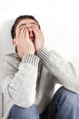 Photo: sad young man sad young man